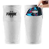 Fabbe sleeve (sok) scheenbeschermers wit