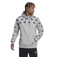 Adidas hoodie stadium graphic grijs