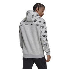 Adidas hoodie stadium graphic grijs