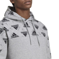 Adidas hoodie stadium graphic grijs