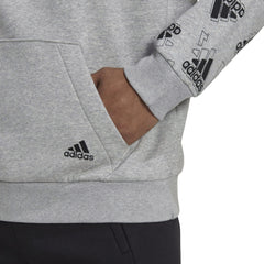 Adidas hoodie stadium graphic grijs
