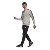 Adidas trainingspak 3 stripes ESS grijs/zwart