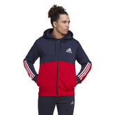 Adidas hoodie met ritsfleece colorblock