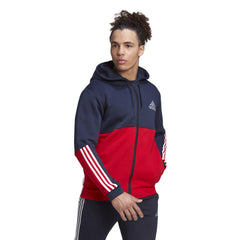 Adidas hoodie met ritsfleece colorblock