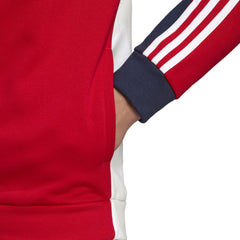 Adidas hoodie met ritsfleece colorblock