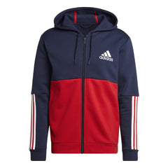 Adidas hoodie met ritsfleece colorblock