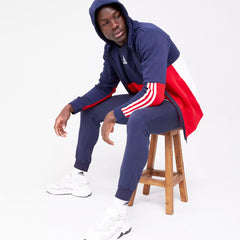 Adidas hoodie met ritsfleece colorblock