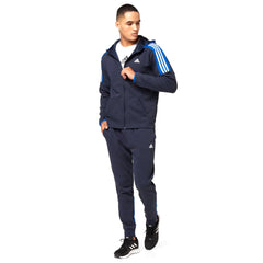 Adidas trainingspak 3 strepen MTS blauw