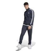 Adidas trainingspak 3 stripes tricot track navy