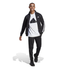 Adidas trainingspak 3 strepen tricot track zwart