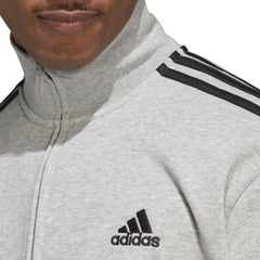 Adidas trainingspak 3 strepen badstof track grijs/zwart