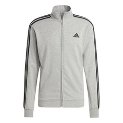 Adidas trainingspak 3 strepen badstof track grijs/zwart