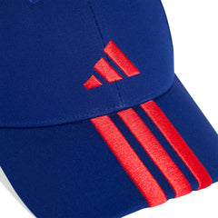 Adidas pet NL 3 strepen blauw/rood