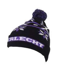 Anderlecht muts pompon zwart/paars