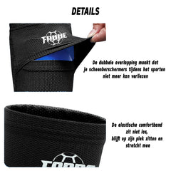 Fabbe sleeve (sok) scheenbeschermers zwart