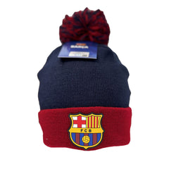 FC Barcelona muts pompon kwastje rood/blauw