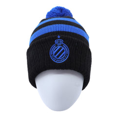 Club Brugge muts pompon zwart/blauw