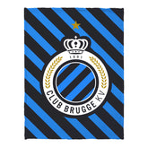 Club Brugge deken strepen logo groot 150 x 200 cm