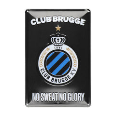 Club Brugge plaat 30 x 20 cm zwart