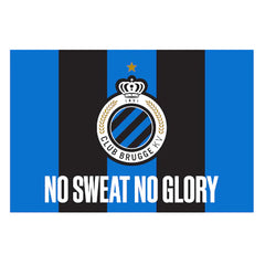 Club Brugge vlagstrepen No Sweat No Glory 100 x 150 cm