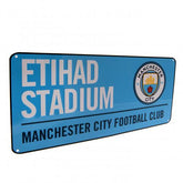 Manchester City plaat blauw 40 x 18 cm