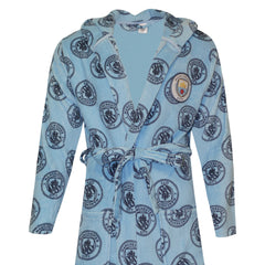 Manchester City badjas logo's blauw