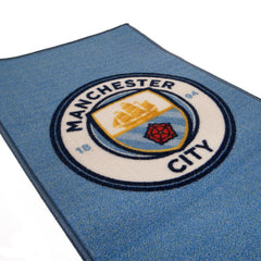 Manchester City tapijtlogo blauw