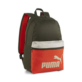 Puma rugzak COL 43 cm olive/oranje