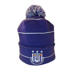RSC Anderlecht muts pompon ST paars