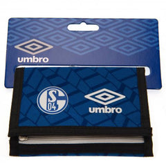 Schalke portefeuille Umbro blauw