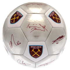 West Ham bal handtekeningen zilver