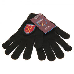 West Ham handschoenen Kinderen zwart