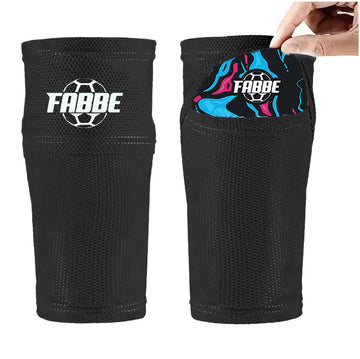 Fabbe sleeve (sok) scheenbeschermers zwart