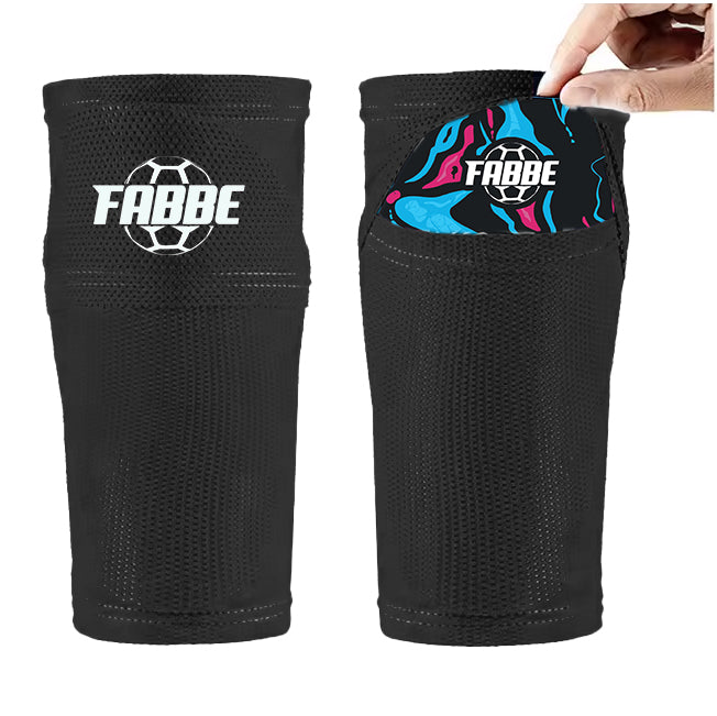 Fabbe sleeve (sok) scheenbeschermers zwart