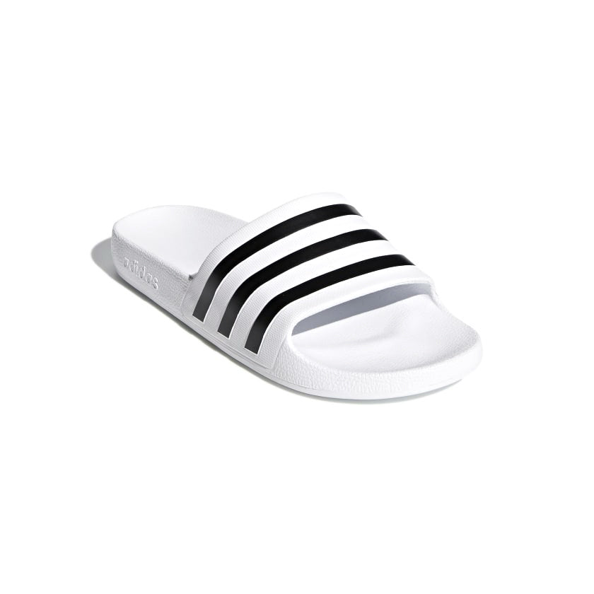 Chaussons Adidas Adilette bleu/blanc — UK 10 (taille 44,5)