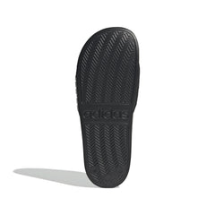 Adidas chaussons Adilette texte noir/blanc