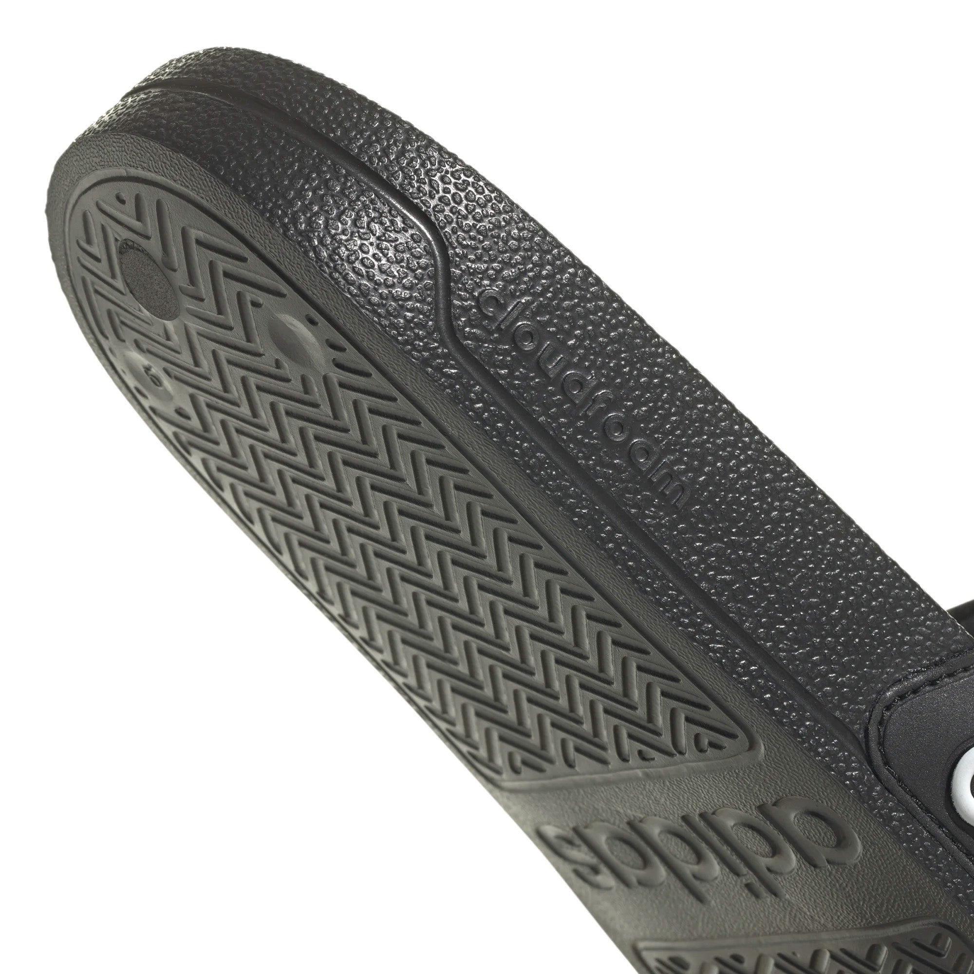 Adidas pantoffels Adilette tekst zwart/wit