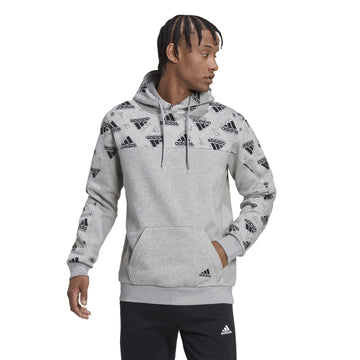Adidas hoodie stadium graphic grijs