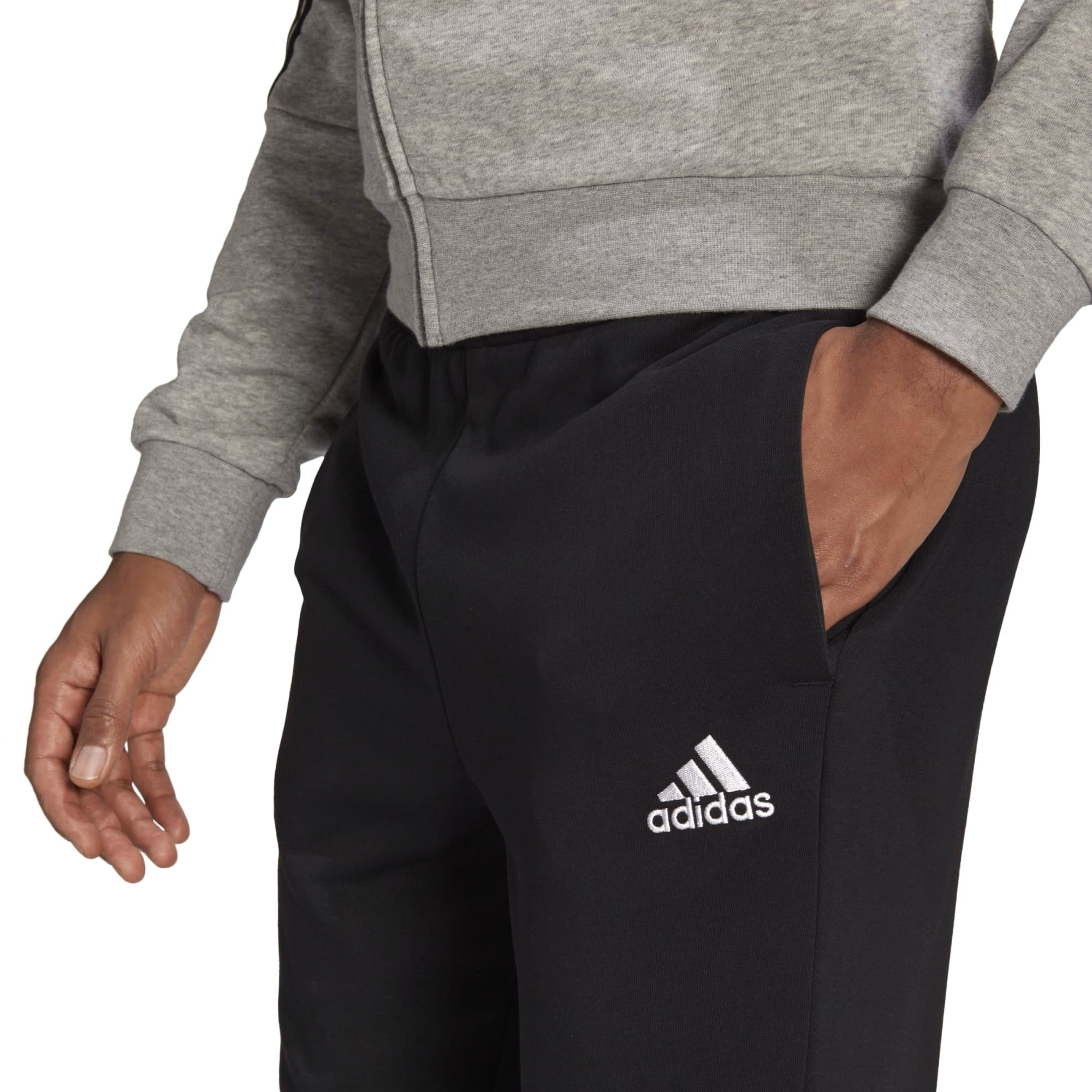 Survêtement Adidas 3 bandes ESS gris/noir