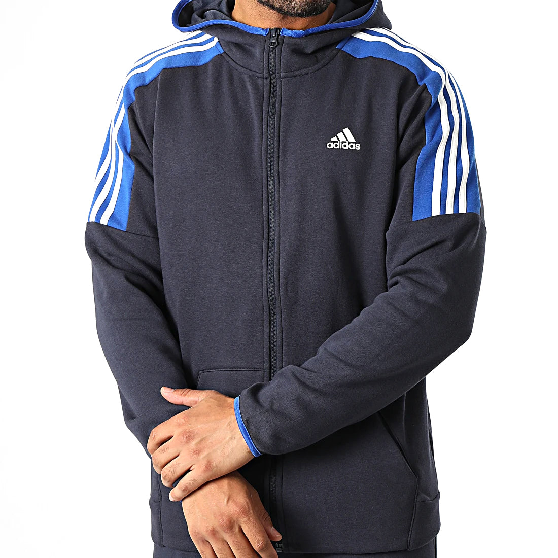 Survêtement Adidas 3 bandes MTS bleu