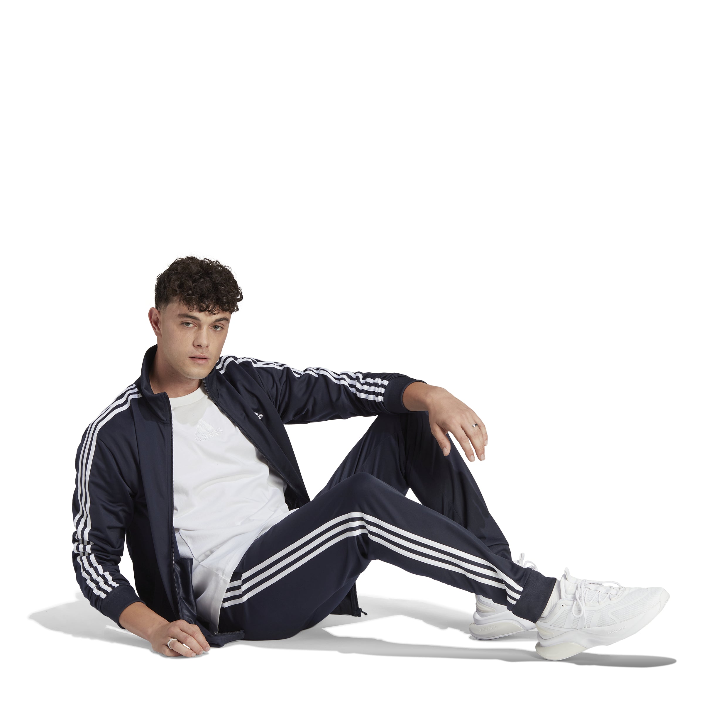 Adidas tracksuit 3 stripes tricot track navy