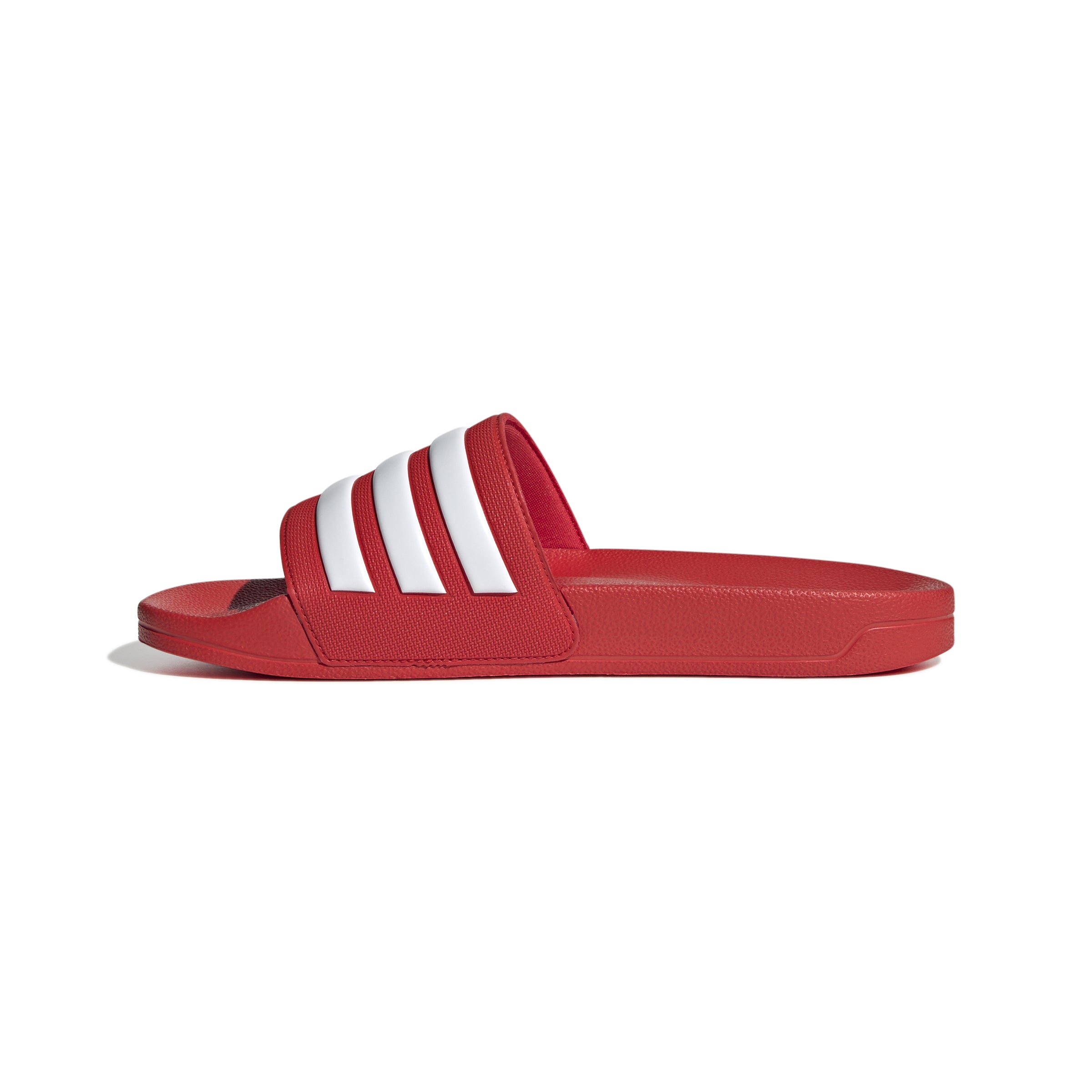 Chaussons Adidas Adilette texte rouge