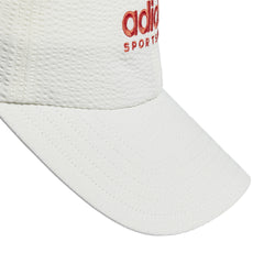 Adidas casquette DD text adultes blanc/rouge