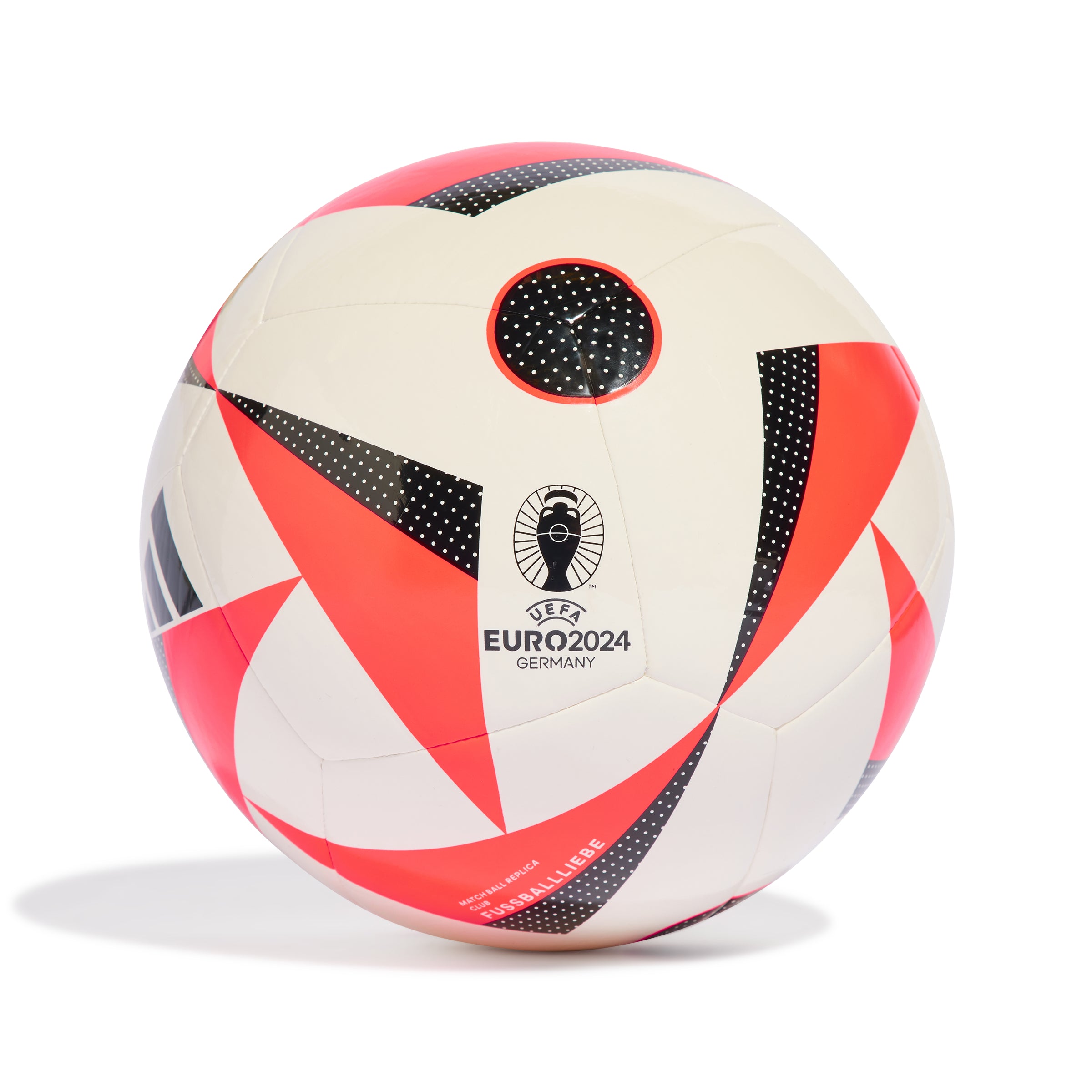 Ballon Adidas EURO24 CLB blanc/rouge solaire