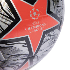 Ballon Adidas IV Ligue des Champions argent/rouge