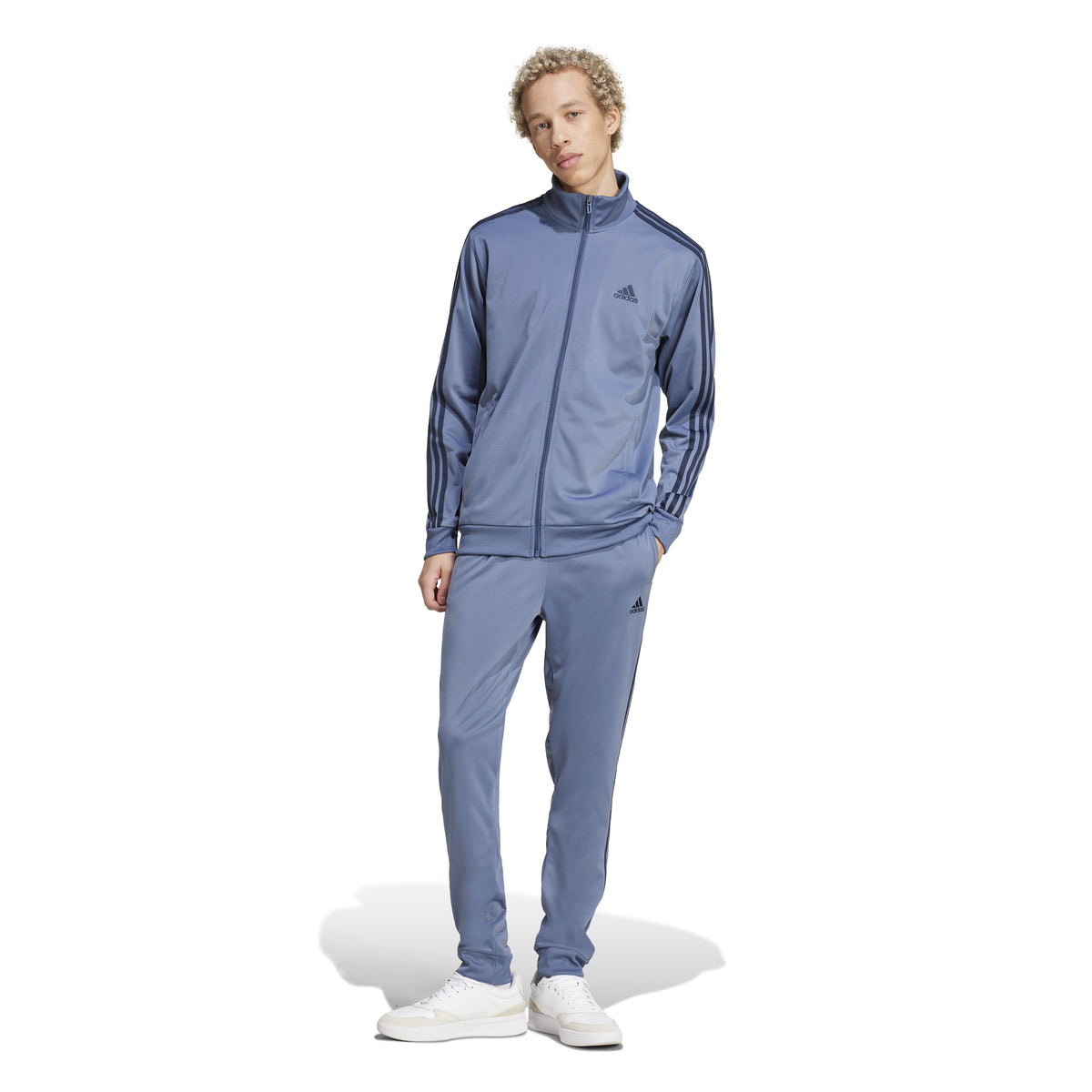 Adidas tracksuit 3 stripes tricot track navy