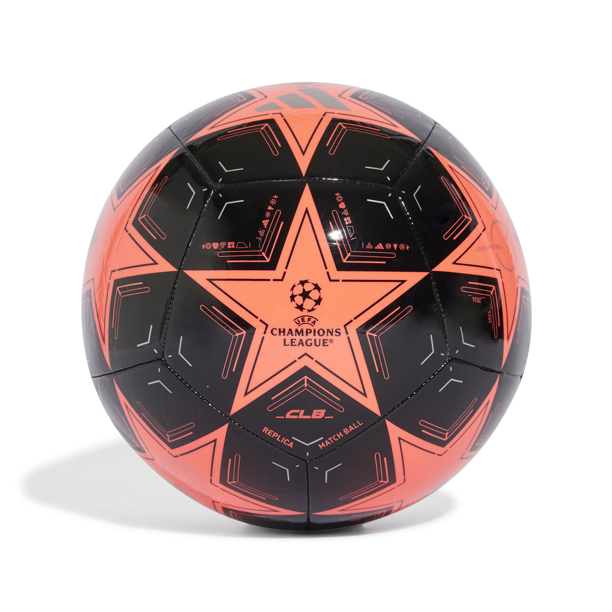 Adidas bal Champions League zwart/turbo