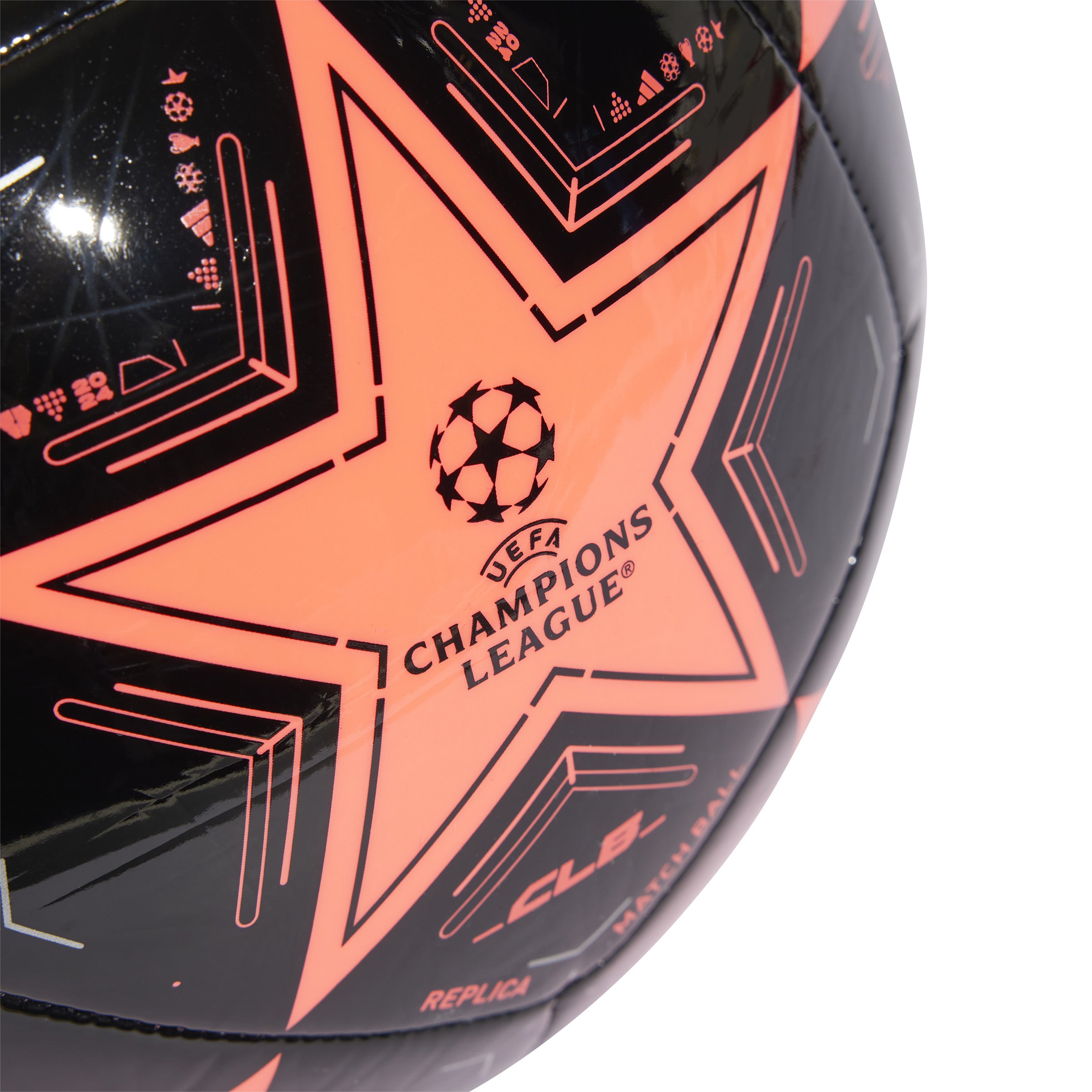 Adidas ball Champions League black/turbo