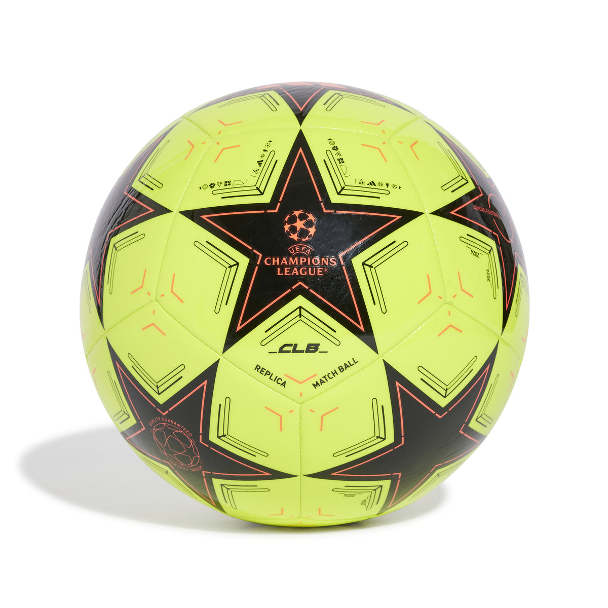 Ballon Adidas Ligue des Champions jaune/noir