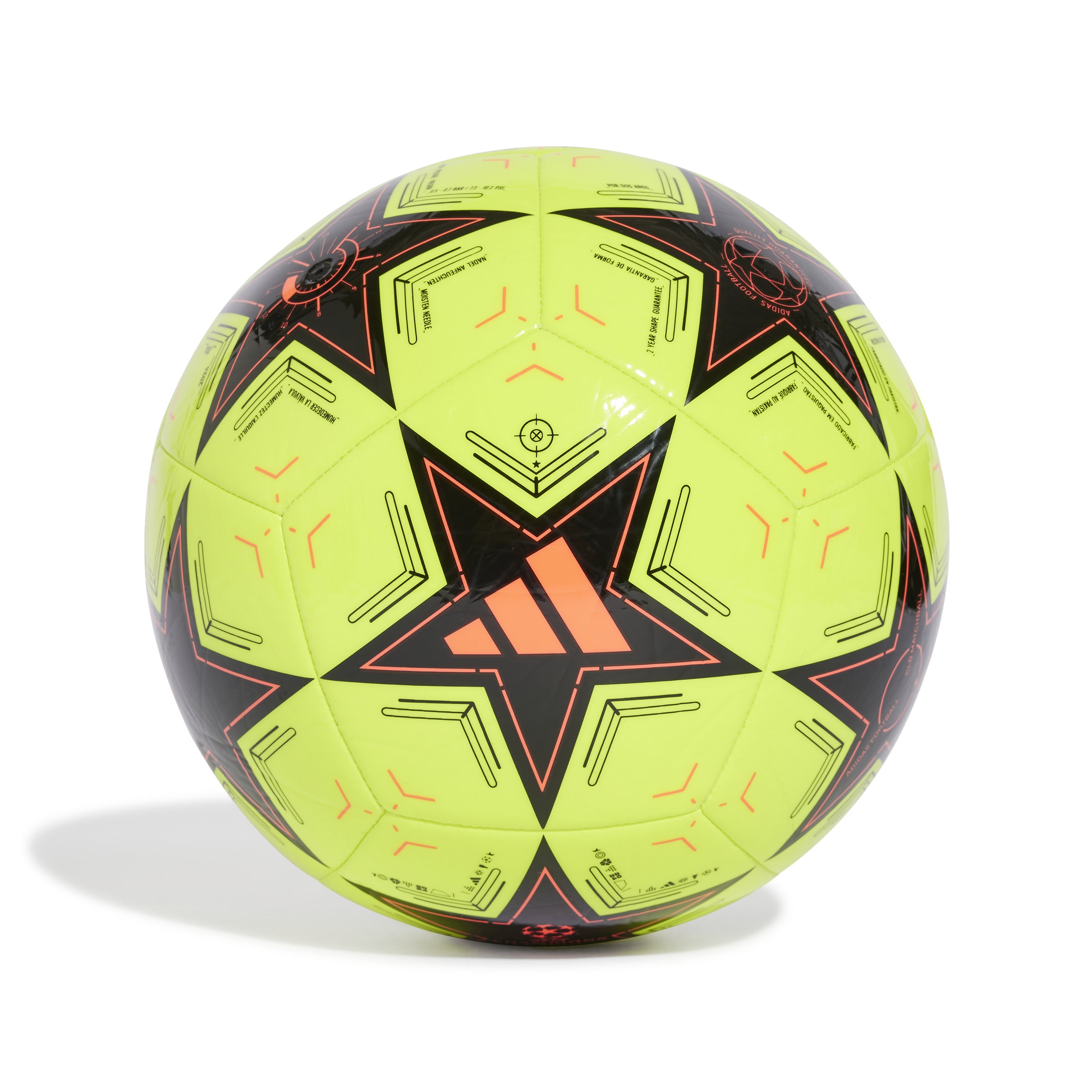 Ballon Adidas Ligue des Champions jaune/noir